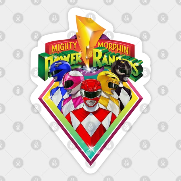 Mighty Morphin Power Rangers Sticker by Pink Umbrella